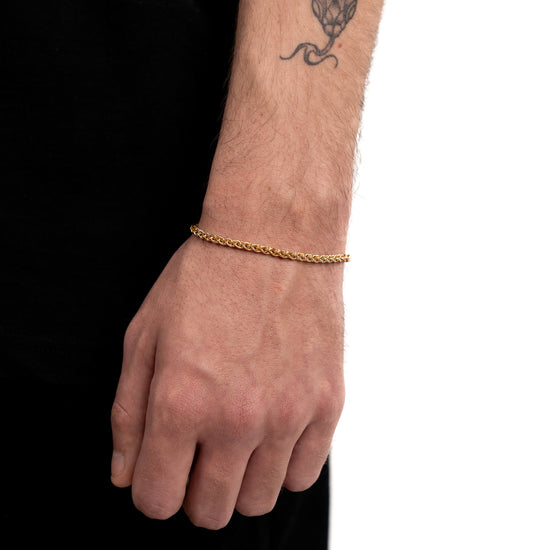 PLAIT BRACELET GOLD BRACELET 3,00MM 750 GOLD - IDENTIM®