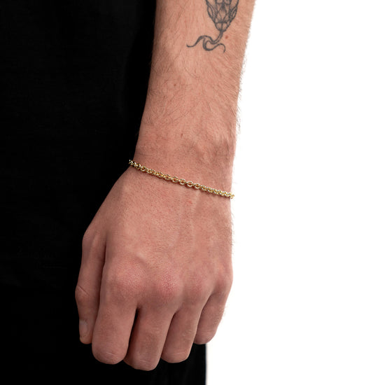 ANCHOR BRACELET GOLD BRACELET 4,00MM 585 GOLD - IDENTIM®