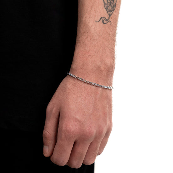 ANKER BRACELET GOLD BRACELET 4,00MM 585 WHITE GOLD - IDENTIM®