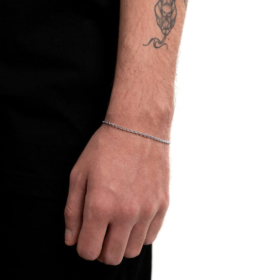ANKER BRACELET GOLD BRACELET 2,70MM 585 WHITE GOLD - IDENTIM®