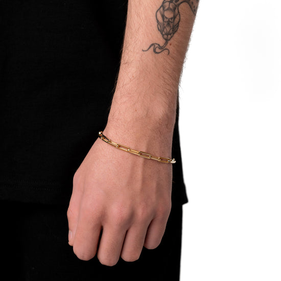 ANCHOR BRACELET GOLD BRACELET 4,50MM 585 GOLD - IDENTIM®