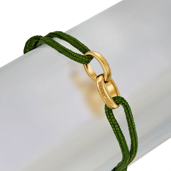 Glory Bracelet: Olive Fabric Bracelet