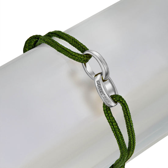 Glory Bracelet: Olive Fabric Bracelet
