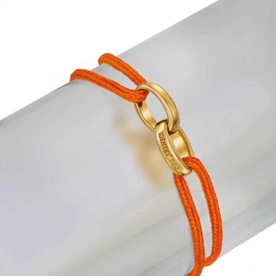 Glory Bracelet: Orange Fabric Bracelet