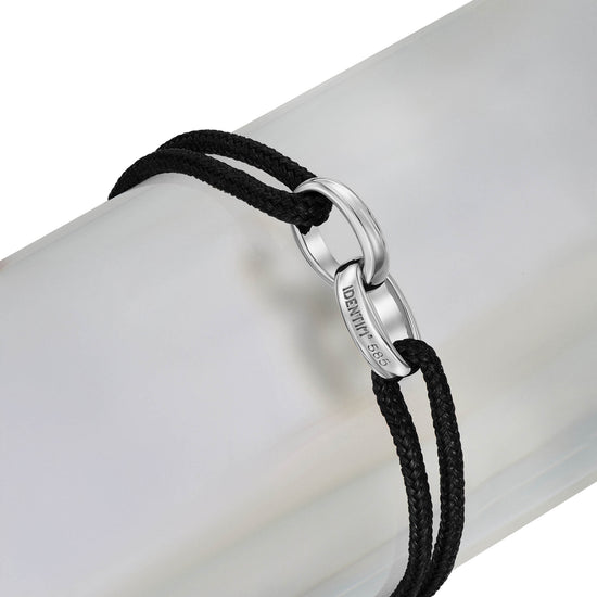 Glory Bracelet: Black Fabric Bracelet