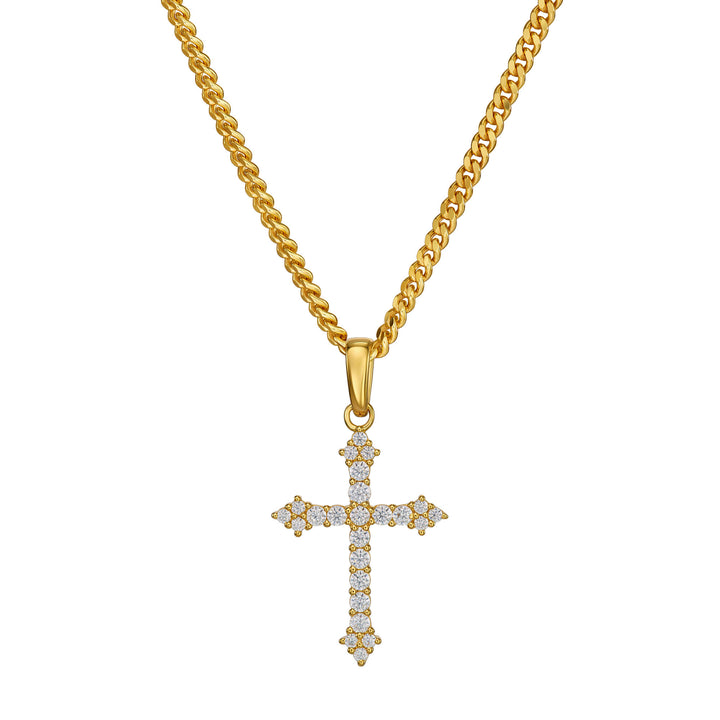 Naszyjnik z zawieszką w stylu „iced out”