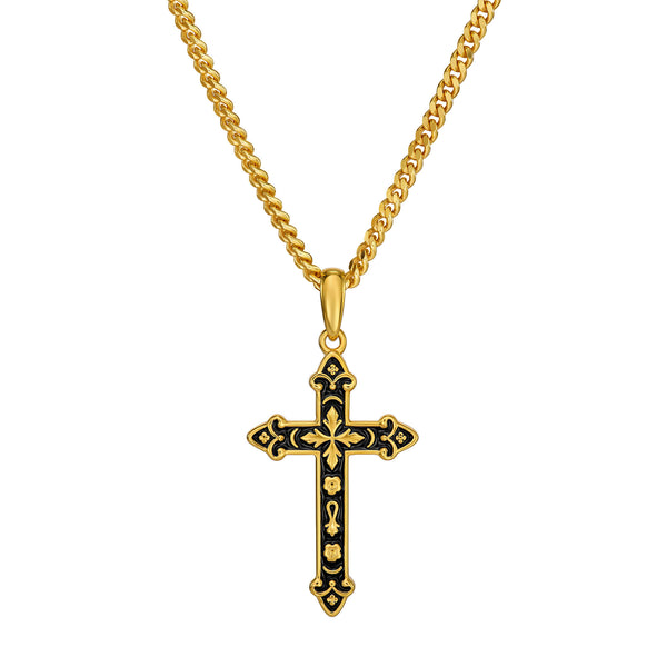 Kreuz Halskette Anhänger Ornamente Emaile