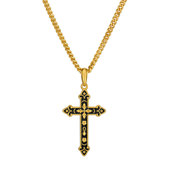 Kreuz Halskette Anhänger Ornamente Emaile