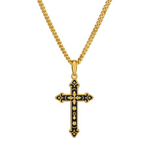 Kreuz Halskette Anhänger Ornamente Emaile