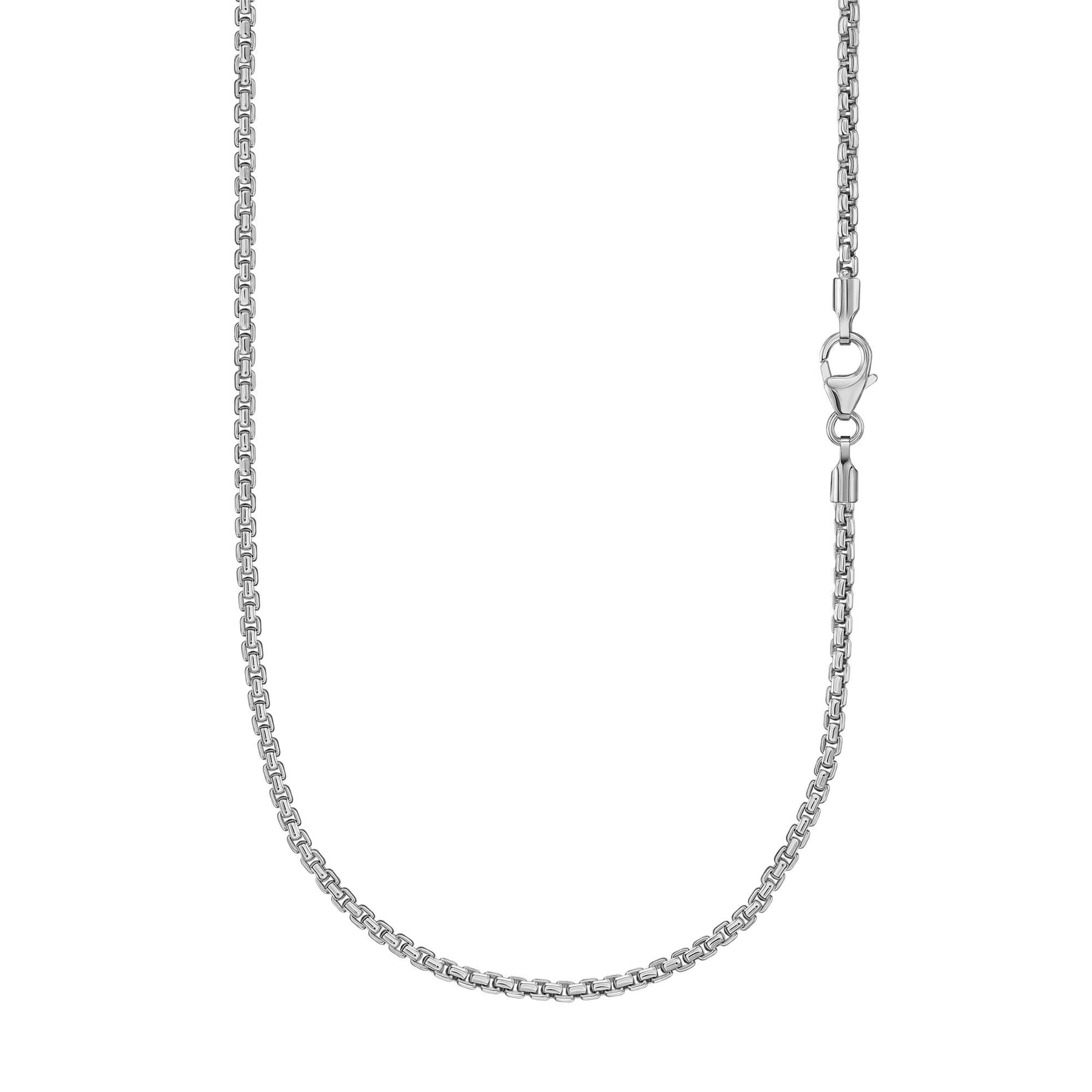 Chain – Venezianerkette Silber Box 2,00mm IDENTIM® 925 Rhodiniert
