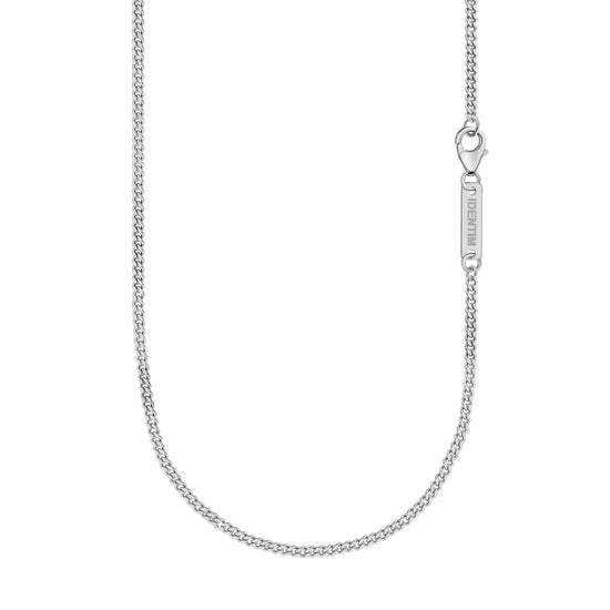 CURB CHAIN 925 SILVER RHODIUM-PLATED 2,40MM - IDENTIM®