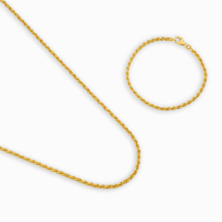 ZESTAW ŁAŃCUCHÓW Z SZNURKA – BRANSOLETKA 3,20 MM
