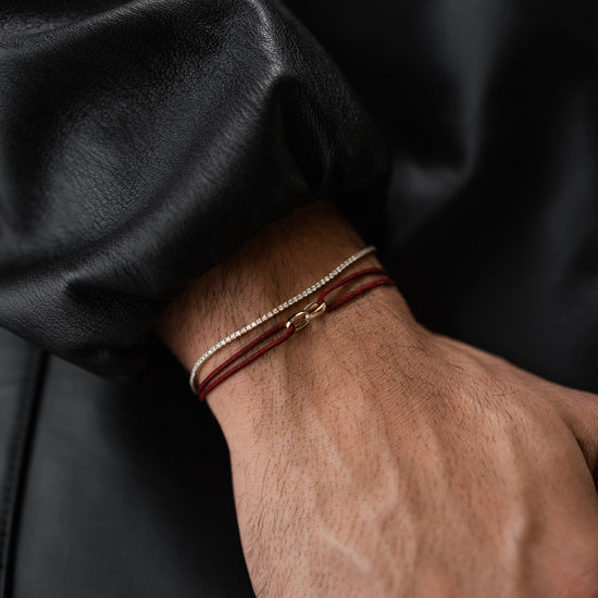 Glory Bracelet Bordeaux Fabric Bracelet