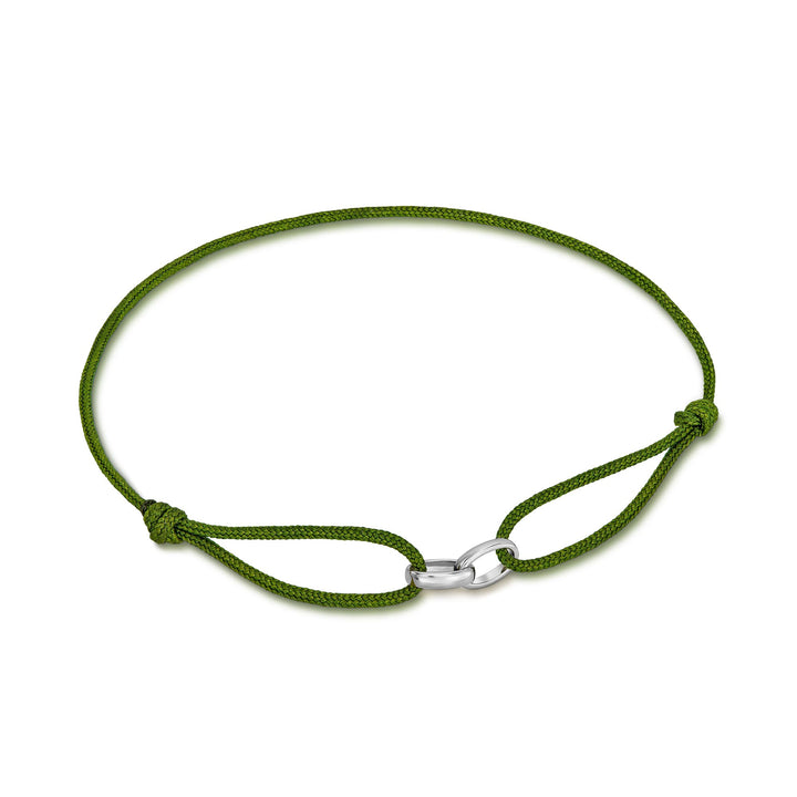 Glory Bracelet Oliv Stoffarmband
