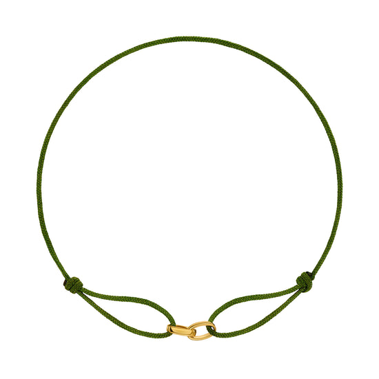 Glory Bracelet: Olive Fabric Bracelet