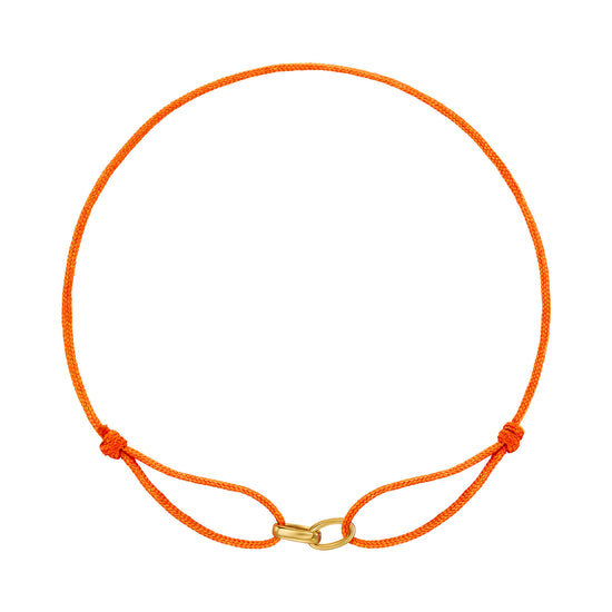 Glory Bracelet: Orange Fabric Bracelet