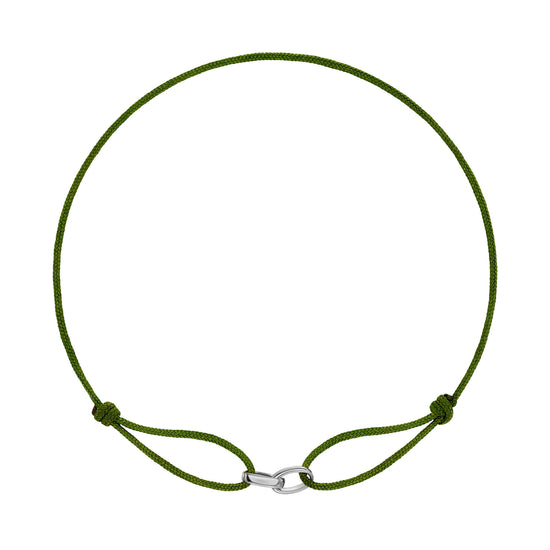 Glory Bracelet: Olive Fabric Bracelet