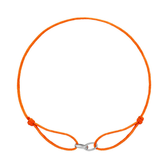 Glory Bracelet: Orange Fabric Bracelet