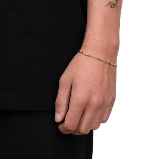 MONTE CARLO GOLD BRACELET 2,50MM 585 GOLD WHITE GOLD - IDENTIM®