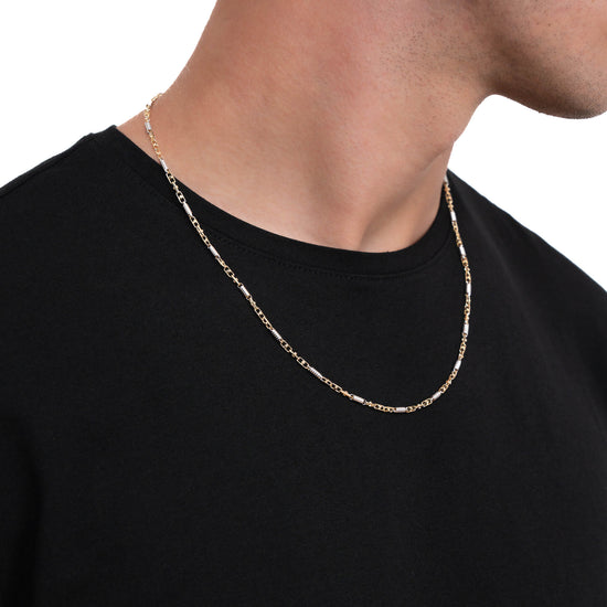 MONTE CARLO GOLDKETTE 2,50MM 585 GOLD WEIßGOLD - IDENTIM®