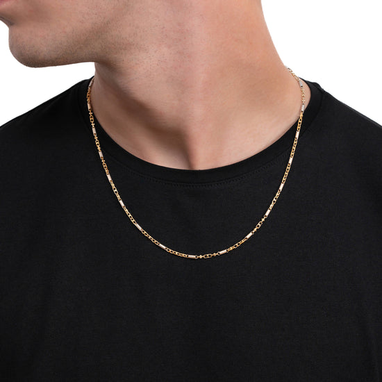 MONTE CARLO GOLDKETTE 2,50MM 585 GOLD WEIßGOLD - IDENTIM®