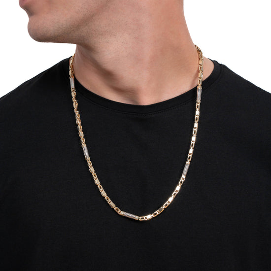 MONTE CARLO GOLDKETTE 5,50MM 585 GOLD WEIßGOLD - IDENTIM®