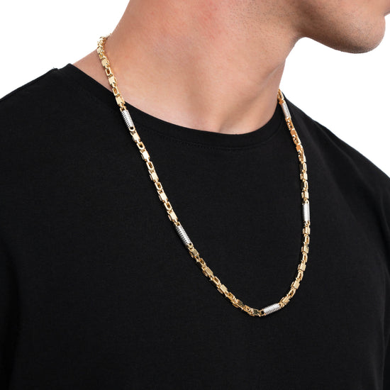 MONTE CARLO GOLDKETTE 5,50MM 585 GOLD WEIßGOLD - IDENTIM®