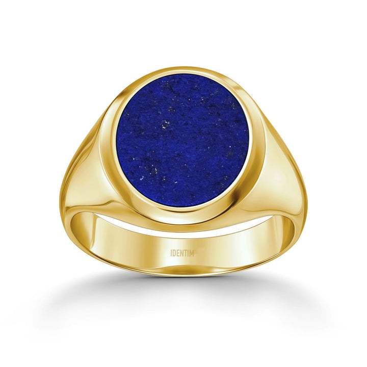Siegelring Lapis Oval Herrenring