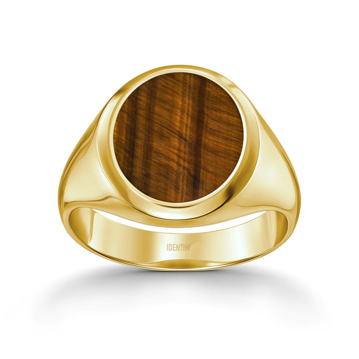 Siegelring Tigerauge Oval Herrenring