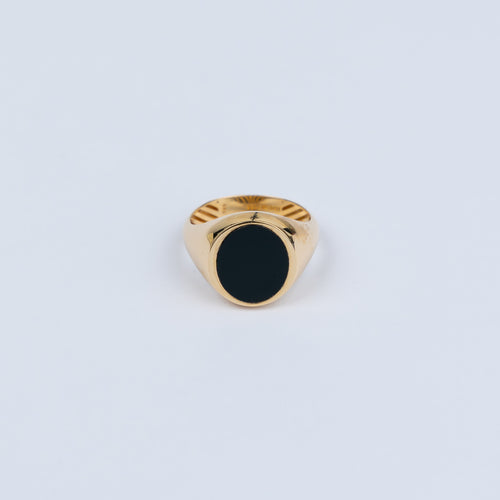 Siegelring Herrenring 585/14K Onyx 4,59gr. W57 / UNGETRAGEN