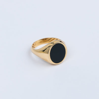Siegelring Herrenring 585/14K Onyx 4,59gr. W57 / UNGETRAGEN