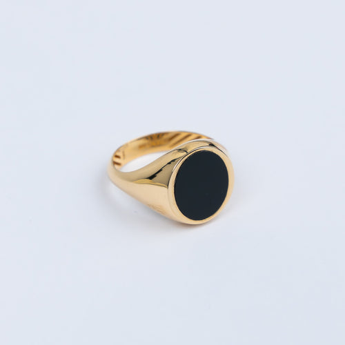 Siegelring Herrenring 585/14K Onyx 4,59gr. W57 / UNGETRAGEN