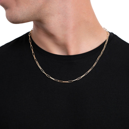 PAPERCLIPKETTE GOLDKETTE 3,00MM 585 GOLD - IDENTIM®