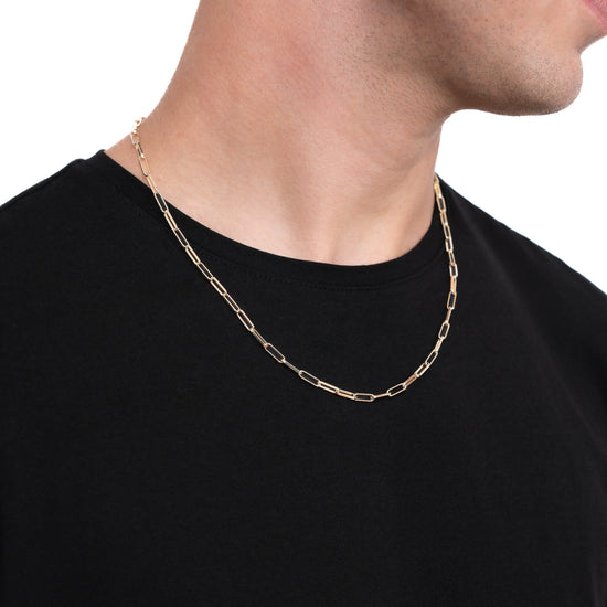 PAPERCLIPKETTE GOLDKETTE 3,00MM 585 GOLD - IDENTIM®