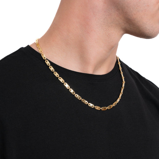 PLATTENKETTE GOLDKETTE 5,50MM 585 GOLD - IDENTIM®