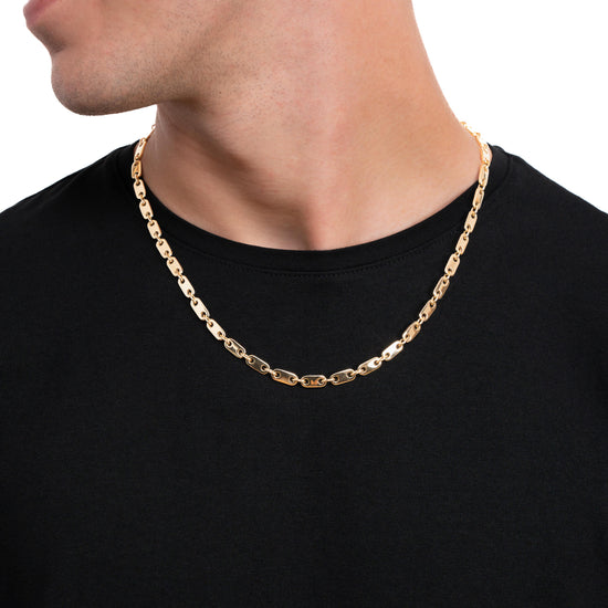 PLATTENKETTE GOLDKETTE 5,50MM 585 GOLD - IDENTIM®