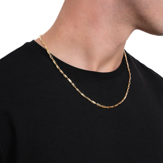 PLATTENKETTE GOLDKETTE 3,00MM 585 GOLD - IDENTIM®