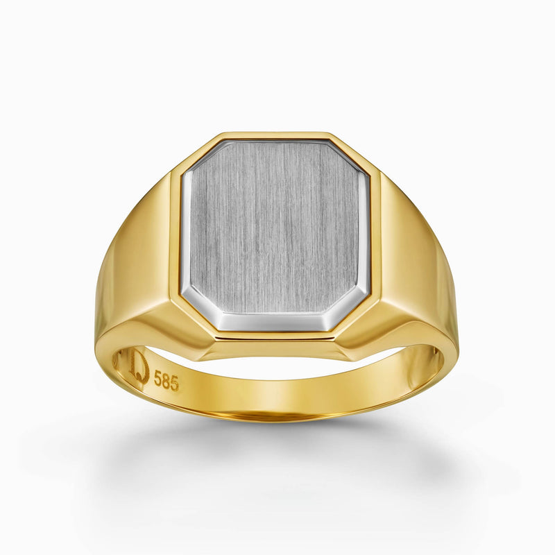 ZEGELRING GEBORSTELD ACHTHOEK 585 GOUD