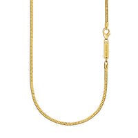SNAKE CHAIN 925 SILVER 18 CARAT GOLD PLATED 2,50MM - IDENTIM®
