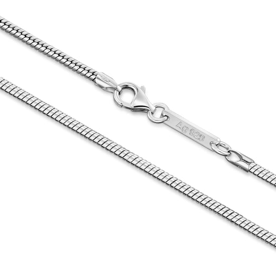 SNAKE CHAIN 925 SILVER RHODIUM PLATED 2,50MM - IDENTIM®