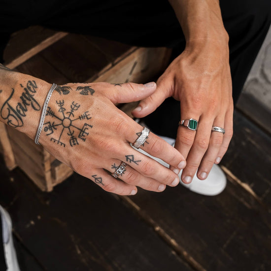 BOLD X RING 925 SILVER RHODIUM-PLATED - IDENTIM®