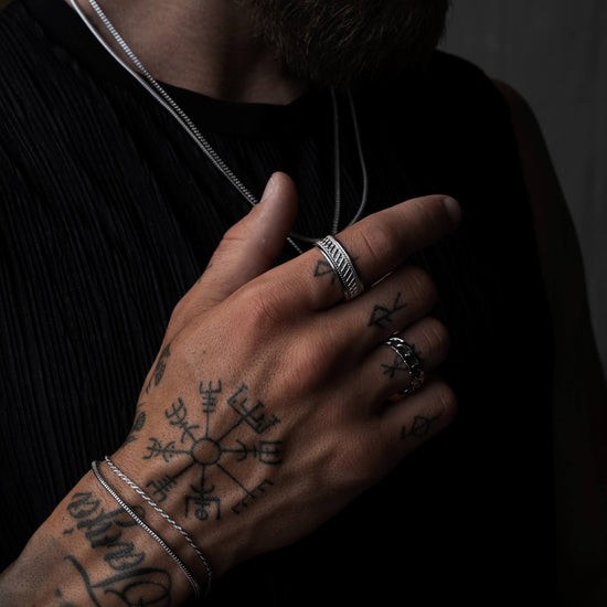 BOLD X RING 925 SILVER RHODIUM-PLATED - IDENTIM®