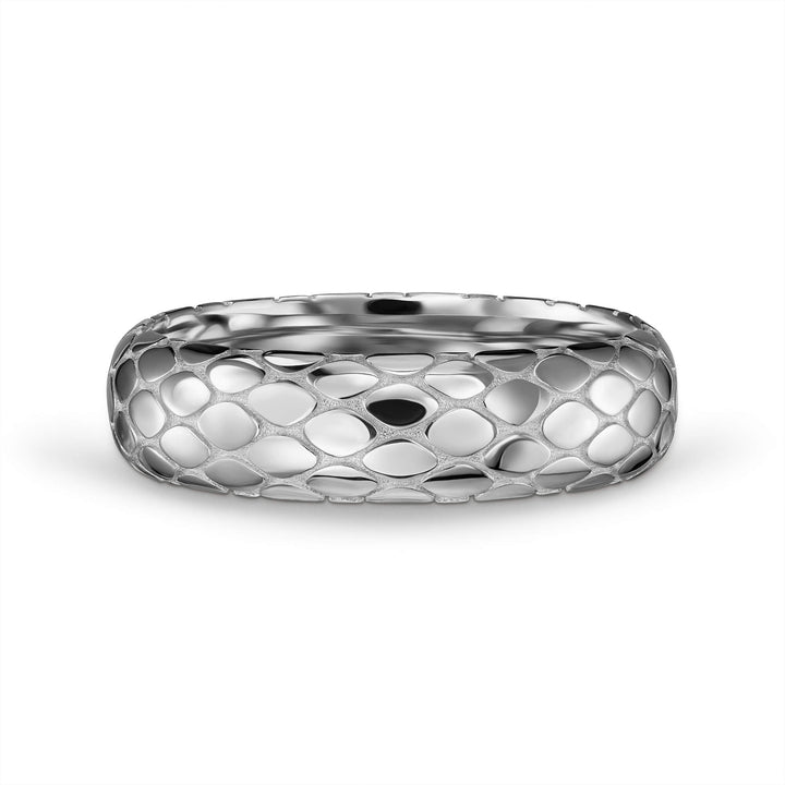 SNAKE RING 925 SILBER RHODINIERT - IDENTIM®