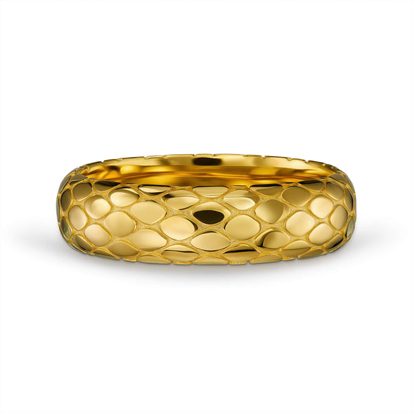 SNAKE RING 925 SILVER 18 CARAT GOLD PLATED