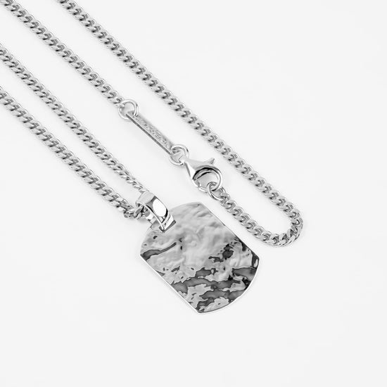Engraved Dog Tag Necklace Pendant