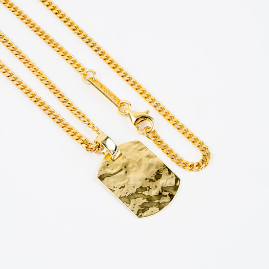Engraved Dog Tag Necklace Pendant