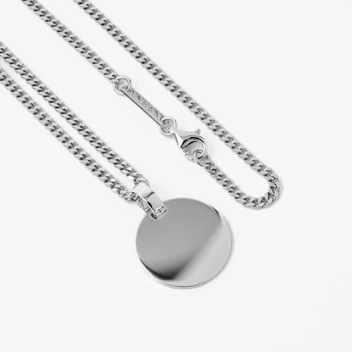 Round Engraved Necklace Pendant