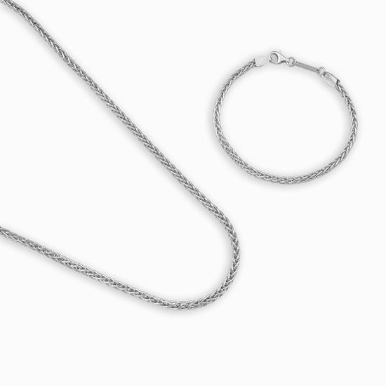 Braided Chain Set Bracelet 3.60 mm
