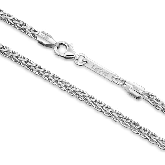PLAIT CHAIN 925 SILVER RHODIUM-PLATED 3,60MM - IDENTIM®