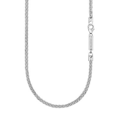 PLAIT CHAIN 925 SILVER RHODIUM-PLATED 3,60MM - IDENTIM®